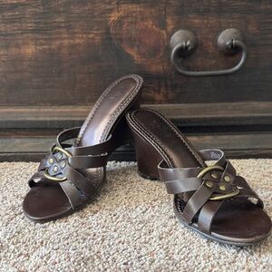 Life Stride Dark Brown Women's Mules